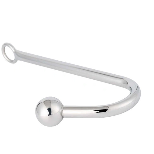 AllNight 3294 Smooth Sex Hook Anal Toy Metal 0126